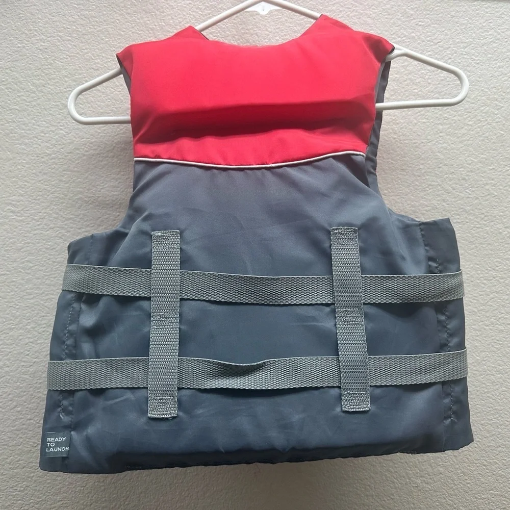 Red and Gray Life Vest